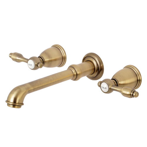 Kingston Brass KS7123TAL 8-Inch Center Wall Mount Bathroom Faucet  Ant