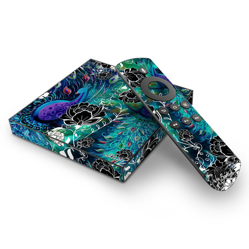 DecalGirl AFTV-PCGARDEN Amazon TV Skin - Peacock Garden
