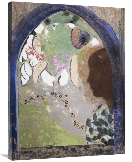 Global Gallery GCS-279562-36-142 36 in. Woman at the Window Art Print 