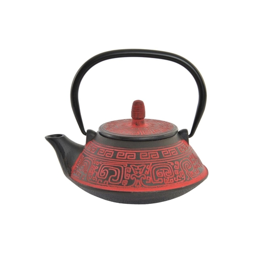 Teapot DKD Home Decor Red Black 800 ml