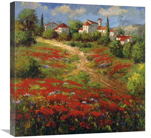 Global Gallery GCS-128425-2424-142 24 x 24 in. Country VIllage II Art 