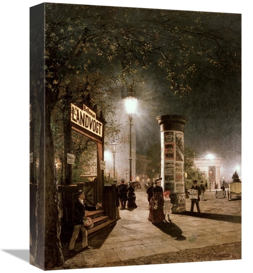 Global Gallery GCS-279981-16-142 16 in. First Electric Street Light&#4