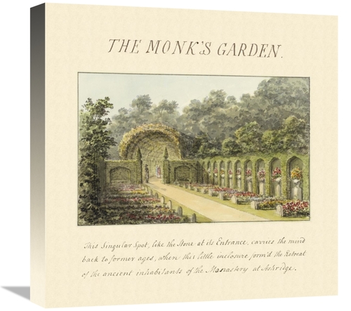 Global Gallery GCS-453921-1818-142 18 x 18 in. The Monks Garden, 1