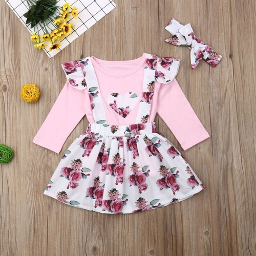 Pudcoco Autumn Kids Baby Girls Newborn Clothes