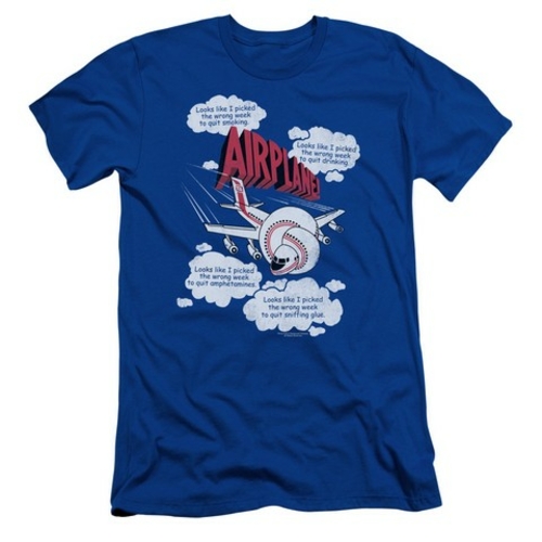 Trevco Airplane-Picked The Wrong Day Short Sleeve Adult 30-1 Tee, 