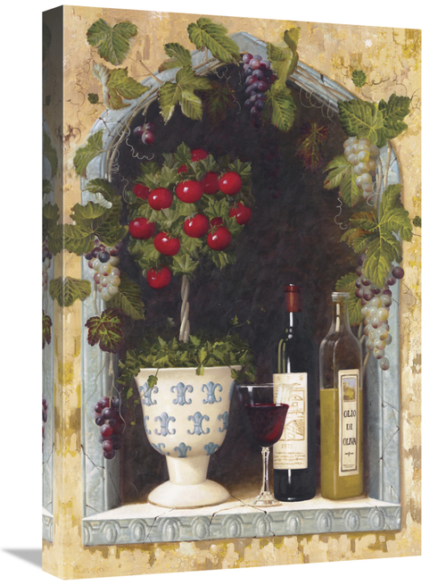 Global Gallery GCS-124477-1624-142 16 x 24 in. Olive Oil & Wine Arch I