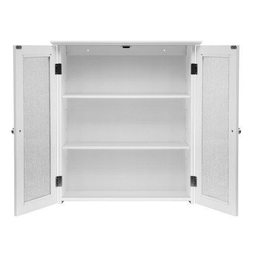 Teamson Home Wooden Bathroom Wall 2 Door Cabinet