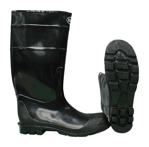 Boss 8008684 Black PVC Unisex Boots, Size 11 US