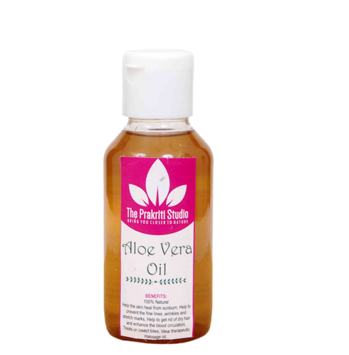 Aloe Vera Oil Help the skin heal from sunburn