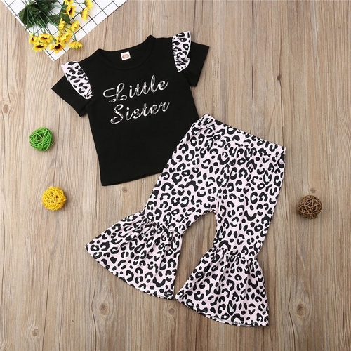 Pudcoco 2019 Little Sister Leopard Print Newborn