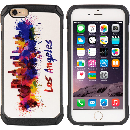 Apple TCAIP6-CSP-LA iPhone 6-6S Cityscape Series Black TPU Plus PC Cas