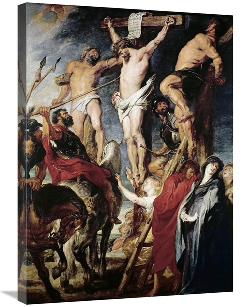 Global Gallery GCS-279910-30-142 30 in. Christ on the Cross Between th