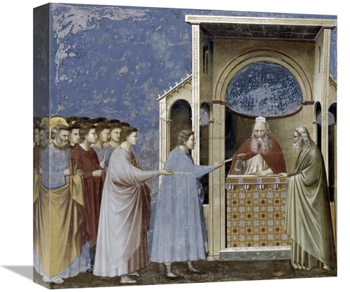 Global Gallery GCS-277730-16-142 16 in. Virgins Suitors Presenting The