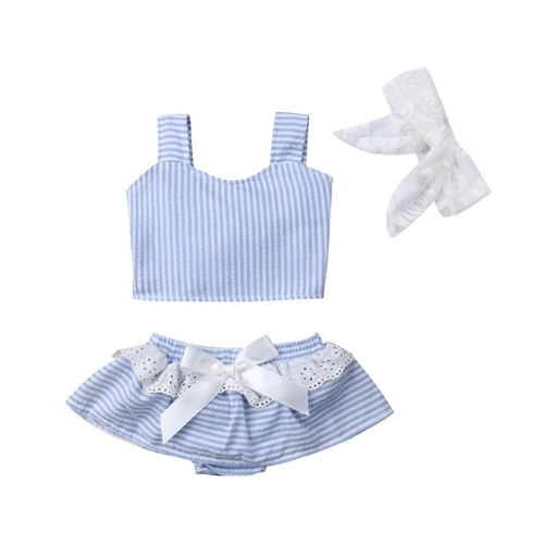 2019 New Summer Newborn Toddler Baby Girl Striped