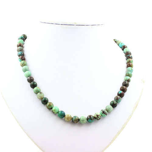 Chrysocolla from Namibia 7A Quality bead necklace