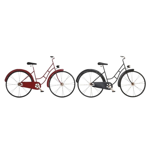 Decorative Figure DKD Home Decor 79,5 x 4 x 47 cm Red Black Bicycle