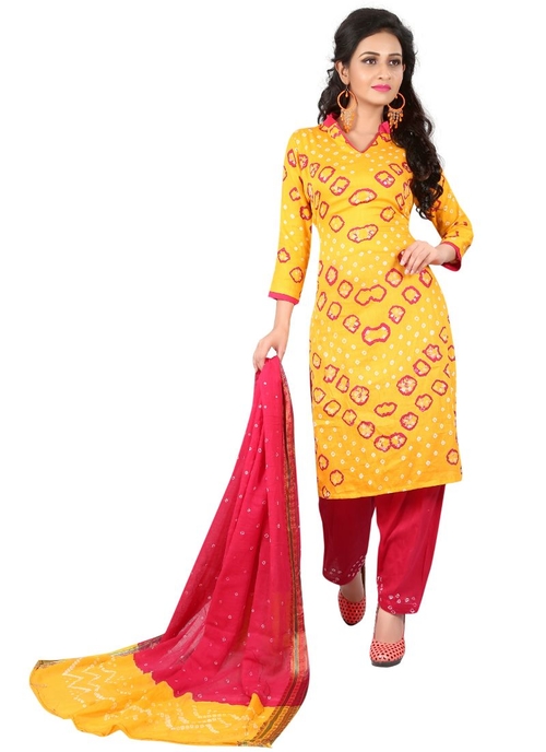 Generic Women's Satin Cotton Salwar Material