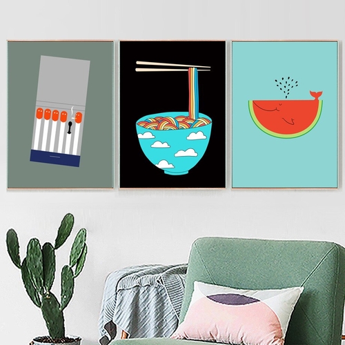 Matches Watermelon Bowl Noodles Nordic