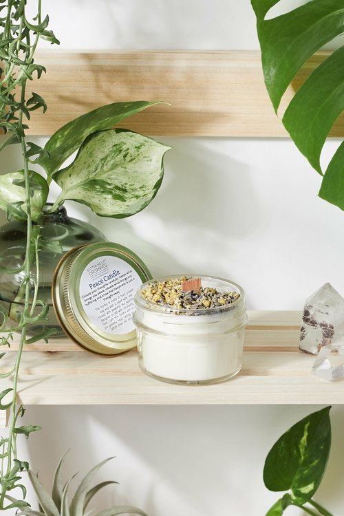 Peace and intention candle