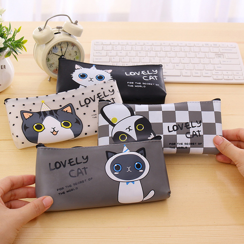 Newest High Quality PU Leather Pencil Cases