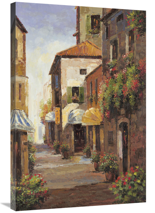 Global Gallery GCS-131032-2436-142 24 x 36 in. Flowered Alleyway Art P