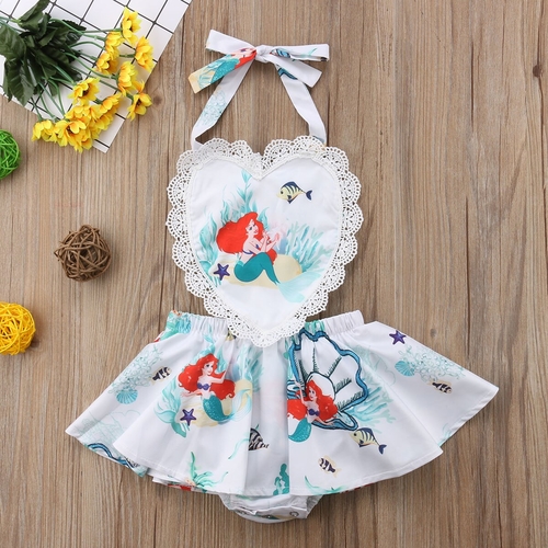 2018 Toddler Baby Girl Mermaid One piece 