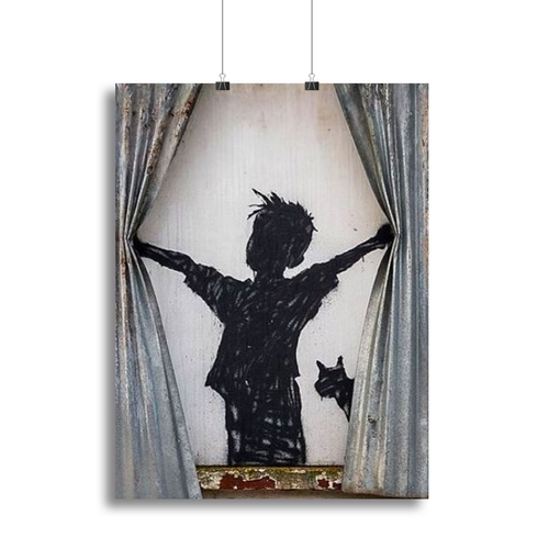 Banksy Derelict Farmhouse Canvas Print or Poster
