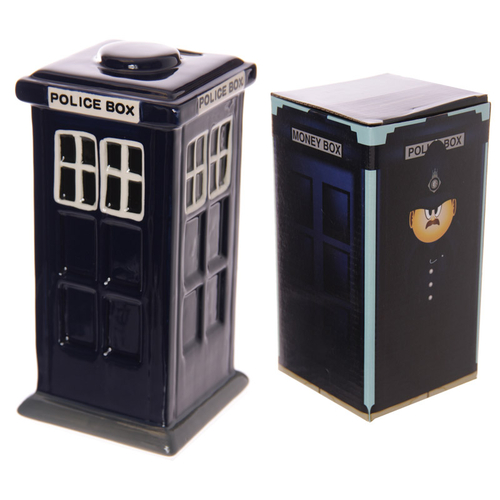 Fun Novelty Police Box Ceramic Money Box