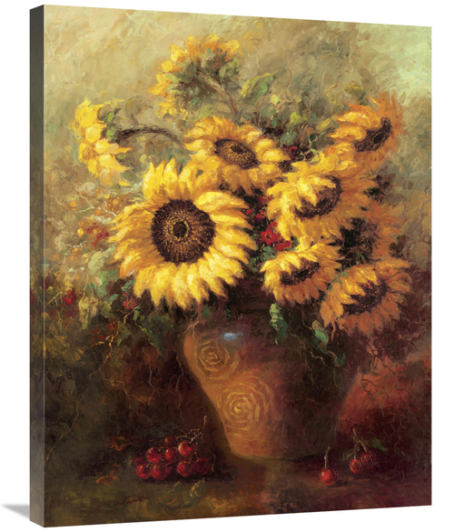 Global Gallery GCS-125960-2432-142 24 x 32 in. Marias Sunflowers Art P