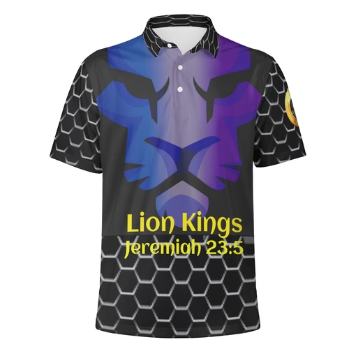 Men's All Over Print Polo Shirt