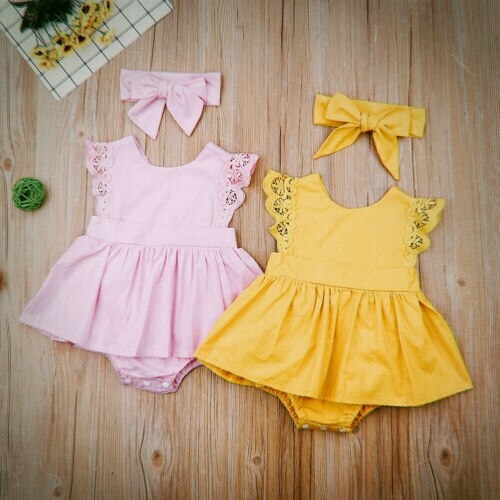 Baby Clothes Set Newborn Kid Baby Girls Lace