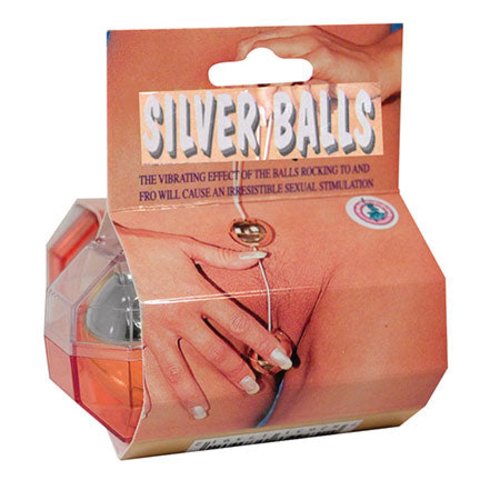 Silver Kegel Balls In Case Lg.