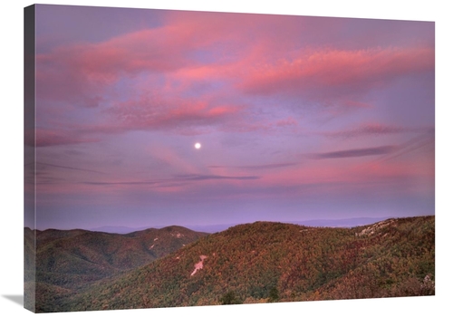 Global Gallery GCS-397037-2432-142 24 x 32 in. Moon Over Blue Ridge Ra