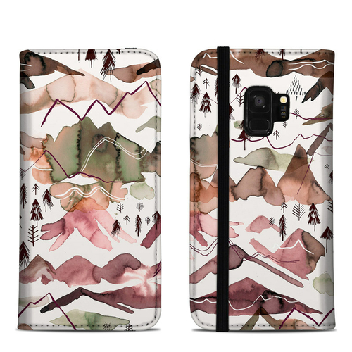 DecalGirl SGS9FC-REDMTN Samsung Galaxy S9 Folio Case - Red Mountains