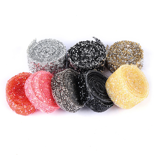1 Yard  Colorful  Fix Rhinestones Trimming