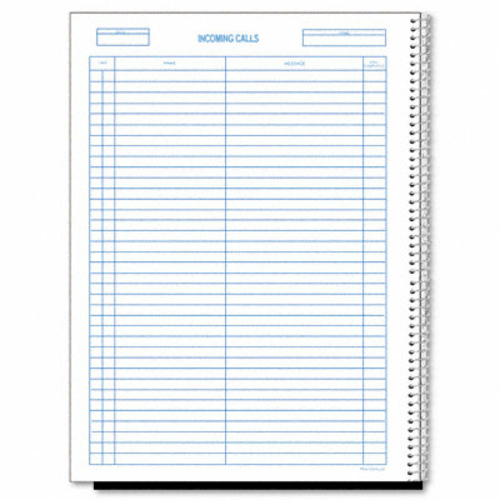 Rediform 50111 Incoming/Outgoing Calls Message Log  8-1/2 x 11 Book