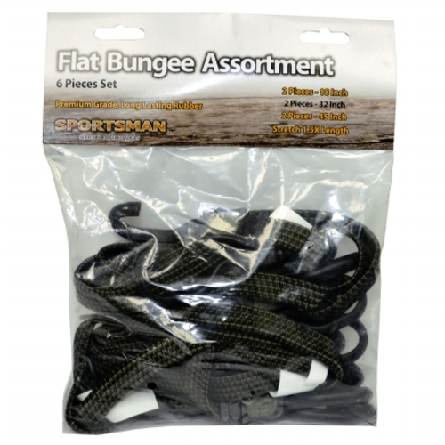 New Buffalo Corp FBUNGEE6 Sportsman 6 Piece Flat Bungee Set