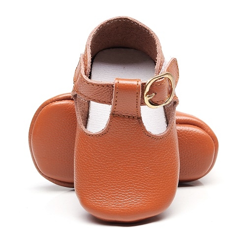 Genuine leather T bar Mary jane Baby Girls Shoes