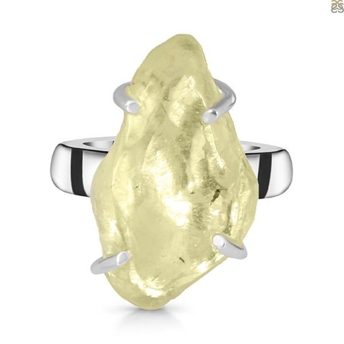 Libyan Desert Glass Ring- Artificial