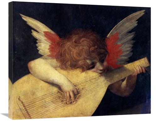 Global Gallery GCS-282033-30-142 30 in. Angel with Lute Art Print - Ro