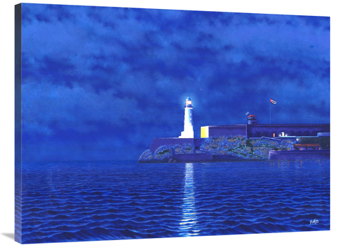 30 x 40 in. Lighthouse Art Print - Ulrick Fox