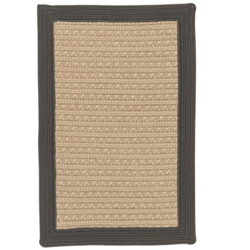 Colonial Mills Rug BY43R024X036S 2 x 3 ft. Bayswater Braided Rug  Gray