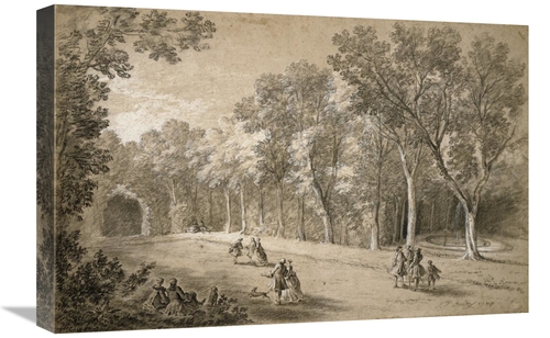 Global Gallery GCS-453912-1624-142 16 x 24 in. Park Scene Art Print - 