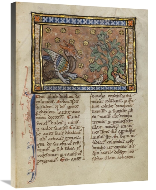 Global Gallery GCS-454759-2432-142 24 x 32 in. A Dragon Charging Two D