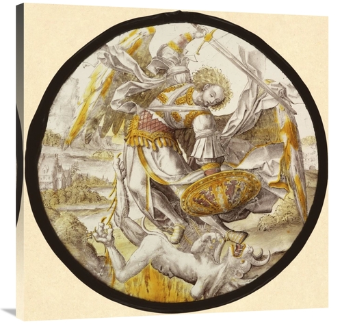 Global Gallery GCS-456189-3636-142 36 x 36 in. The Archangel Michael V