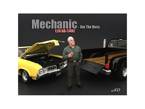 Mechanic Jim The Boss Figurine for 1/24 Scale Models by American