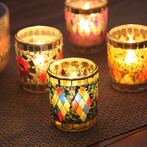 Handmade Glass Candle Holders