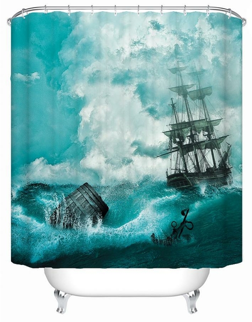 Abandon Ship Shower Curtain