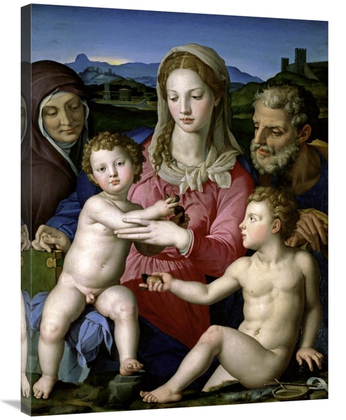 Global Gallery GCS-276876-36-142 36 in. Family with Saint Anne & John 