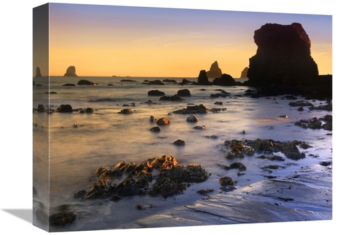 Global Gallery GCS-395976-1216-142 12 x 16 in. Lone Beach at Sunset&#4